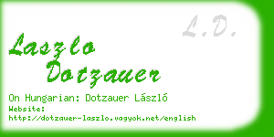laszlo dotzauer business card